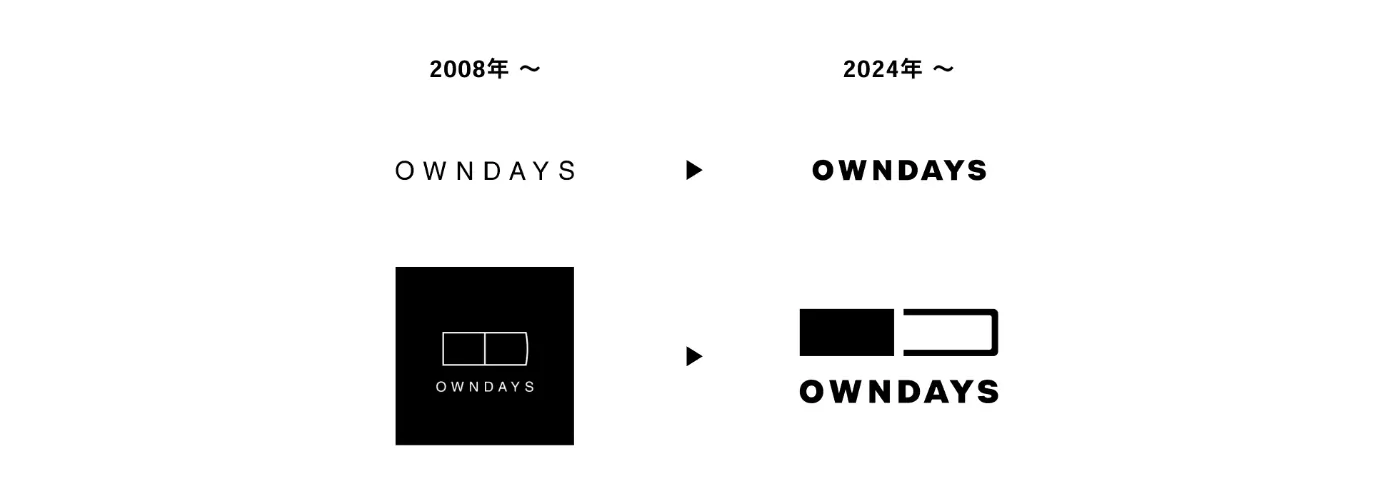 OWNDAYS（オンデーズ）の新旧ロゴデザイン