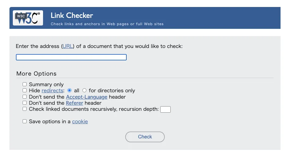 5.W3C Link Checker