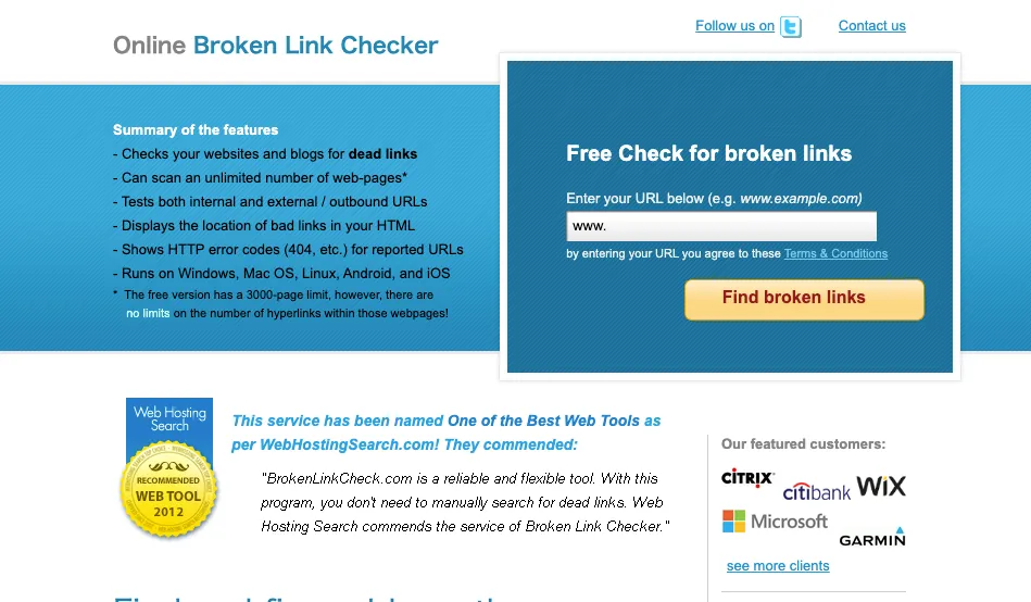 6.Online Broken Link Checker